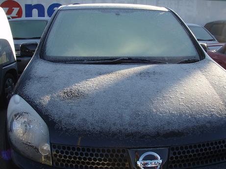 車の霜