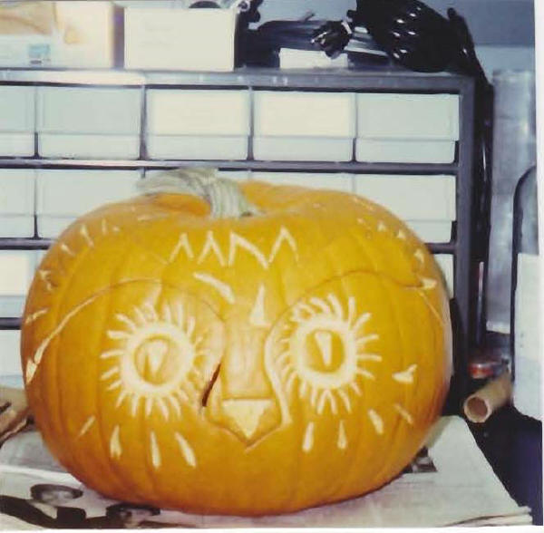 同僚の作ったハロウィンのかぼちゃ