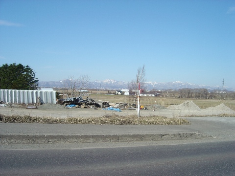 通勤途中の山景色(2009.04.08)