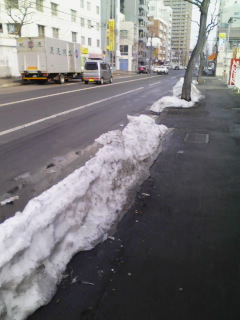 街の雪